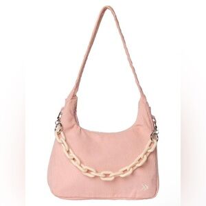 Pink Chain Shoulder Bag